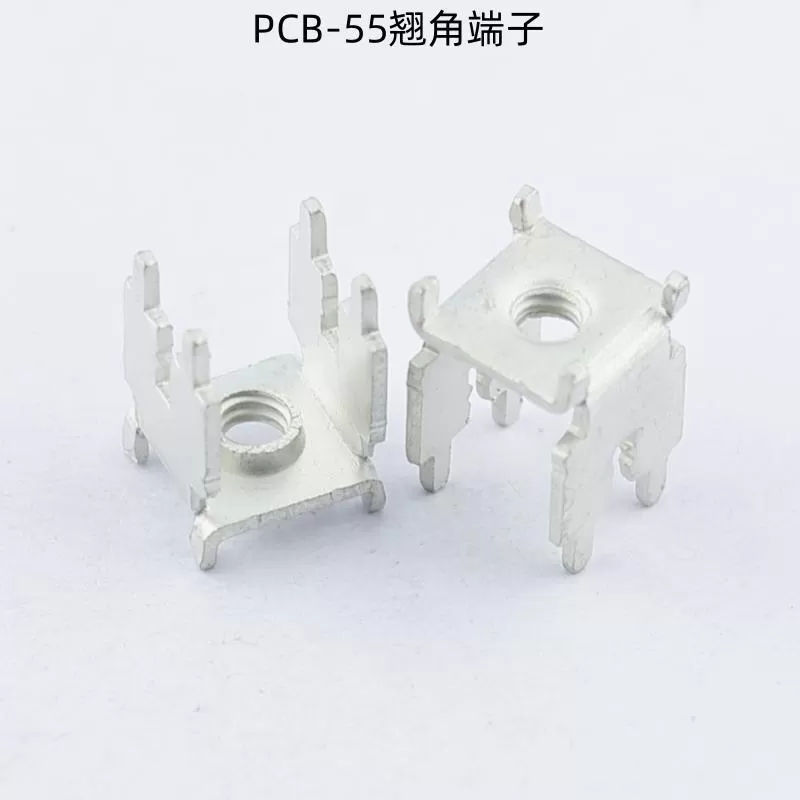 PCB-55M4 brass angled terminal